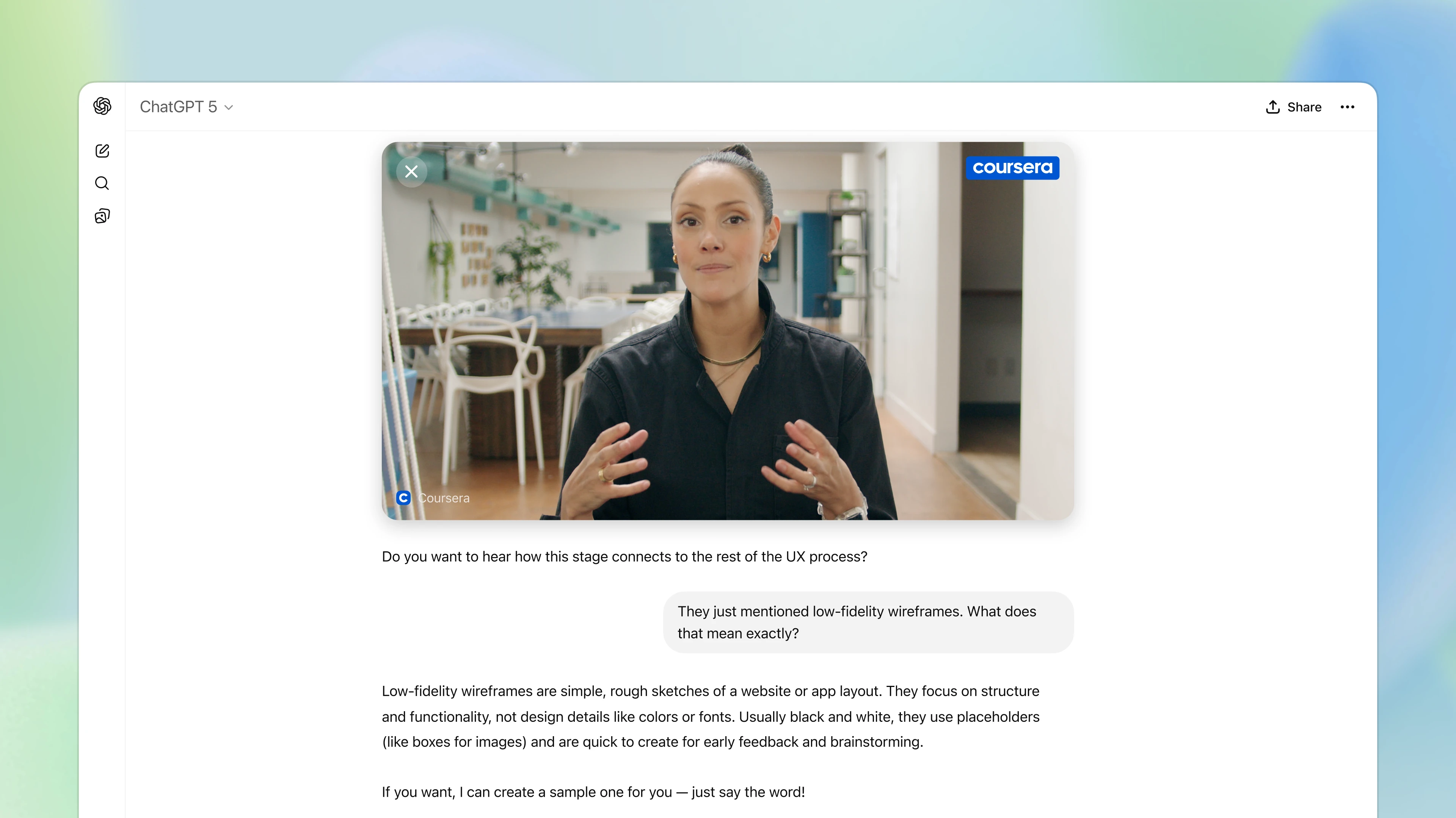 Coursera in ChatGPT