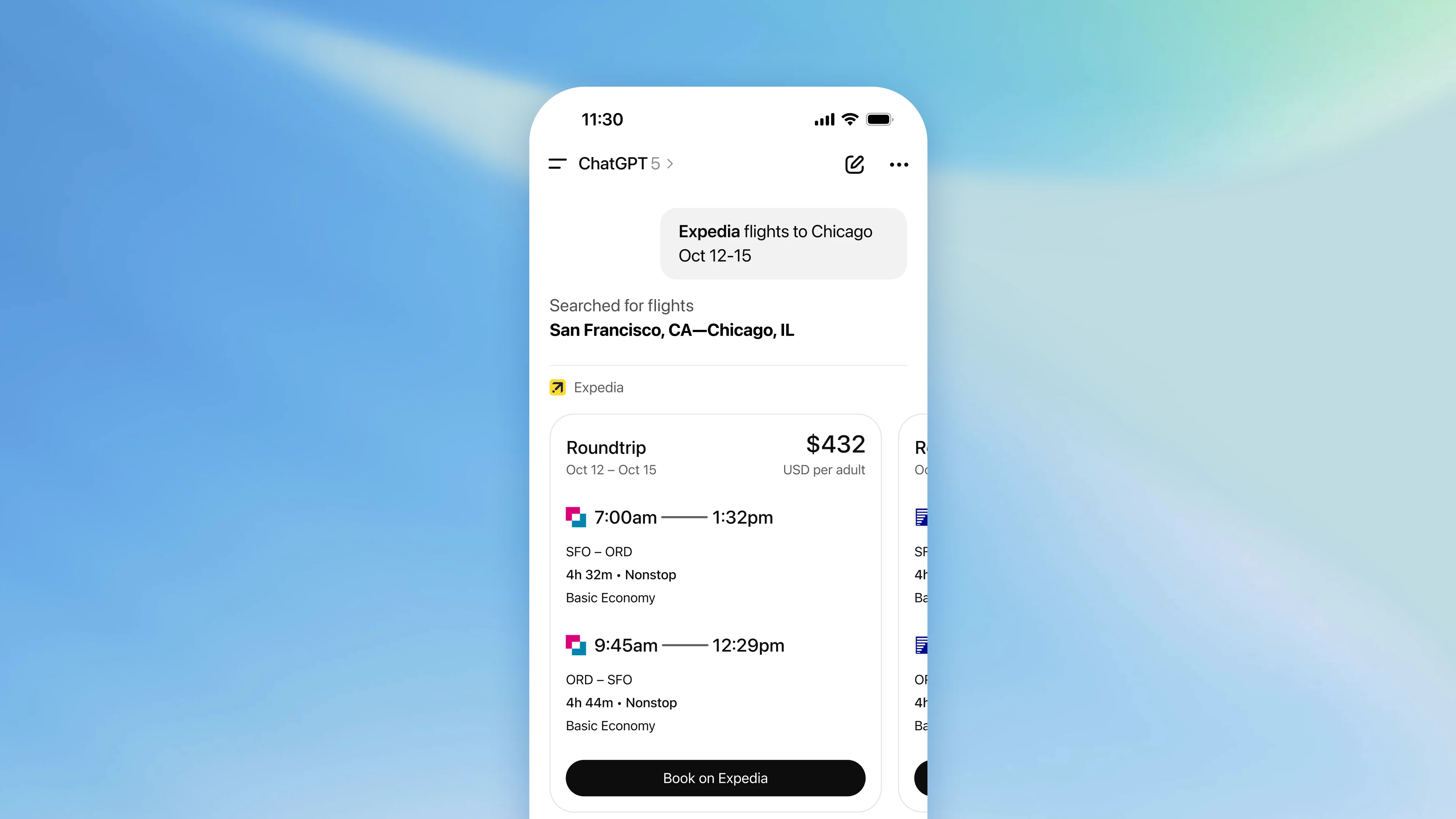 Expedia in ChatGPT