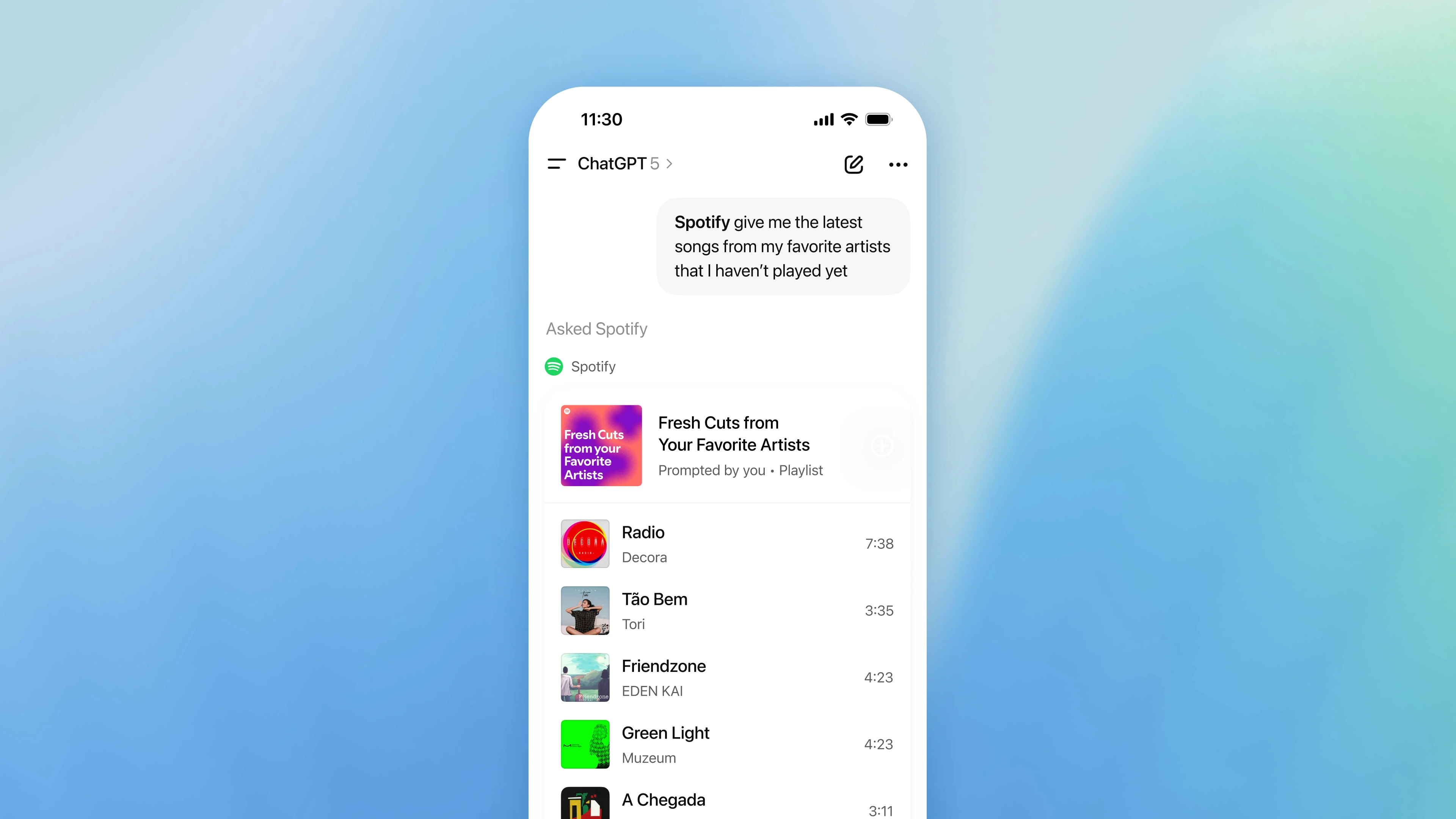 Spotify in ChatGPT